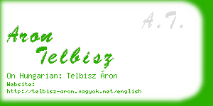 aron telbisz business card